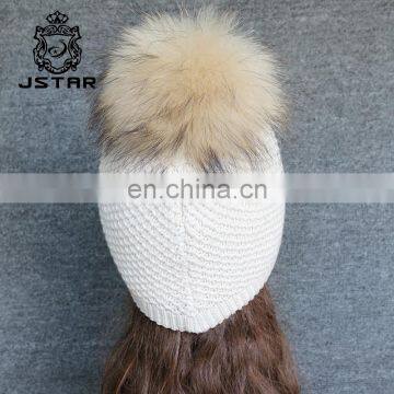 New style Good Snapback Hats Wholesale Knitted Hats With Pompom for women