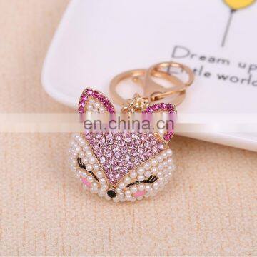 Fashion Metal Gifts Fox Head Keychain photo-4
