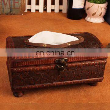 leather napkin box wholesale