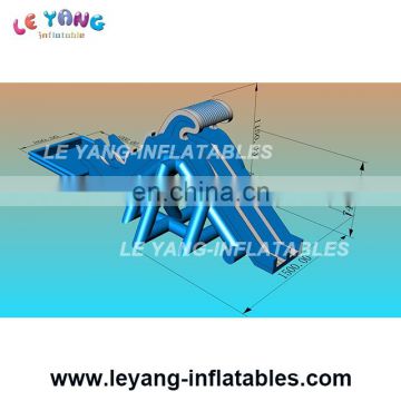 Commercial grade giant slide / inflatable water park pool with slide / outdoor inflatable park