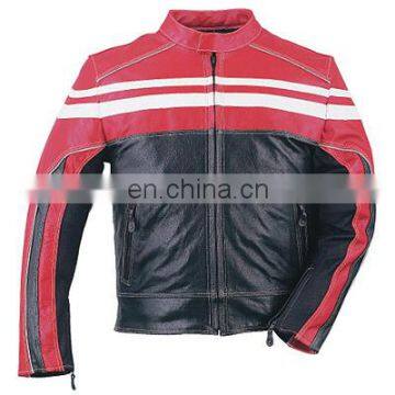 HMB-0412E LEATHER MOTORBIKE JACKETS MOTORCYCLE BIKER COATS photo-4