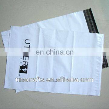 White new material plastic bag with logo printing