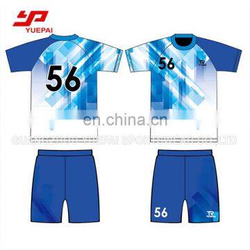 2017 Guangzhou manufacturer custom soccer jersey football shirt for men and kids