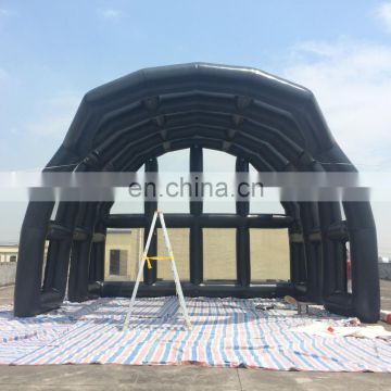 2017 Buildings black inflatable stage with the cover or backdrop