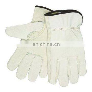 pig split leather gloves/cow crust leather glove/white pig grain leather gloves