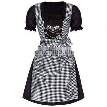 Sexy black traditional german dirndl trachten bavarian dirndl for oktoberfest (Traditional Clothing