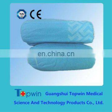 Blue waterproof non-skid disposable non-woven shoe cover