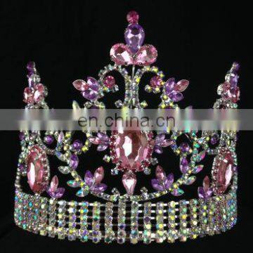 Ladies Hair Accessories beauty wholesale rhinestone pageant crowns tiaras