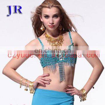 Arabic sequins belly dance beaded tassel bra YD-029#