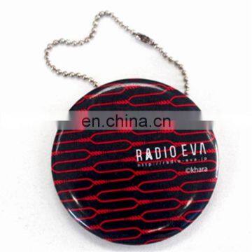 Custom Made Logo Promotion Gift Round Metal Keychain With Ball Chain photo-3