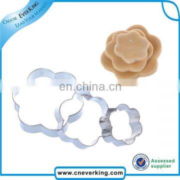 Flower Stainless Steel Round Cutter Mould Cake Decoration Cookie Cutter