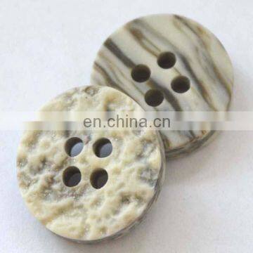 Resin sewing button