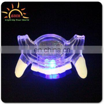 high quality funny led flashing fake teeth for halloween, novelty led teeth