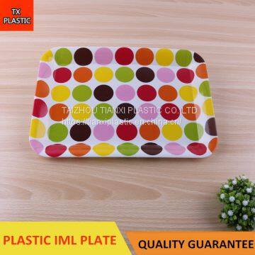 TX317-6 PLASTIC RECTANGULAR PLATE IML TRAY CHEAP