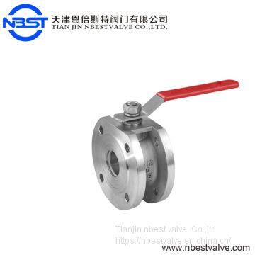 Stainless Steel 316 Wafer Type Casting Floating Flange Ball Valve photo-2