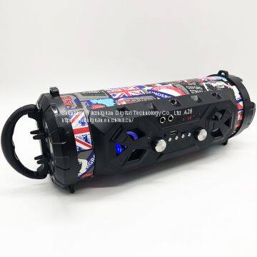 Ultra Bass 5 Inch Bazooka Style Surround Blue Tooth Wireless Powered Speaker With LED Lights photo-5