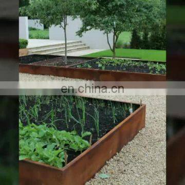 corten steel Raised Vegetable Garden Bed for Outdoor Decoration