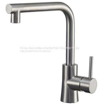 WL-01-002 single hole SUS304 Faucet 35mm cartridge brushed nickel high end kitchen faucets