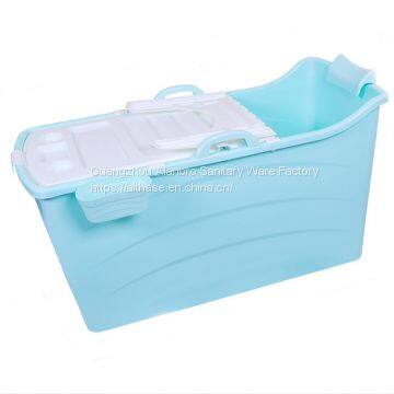 Good quality cheap prices   Custom Color Plastic Portable Freestanding Folding Adult Bath Tub PP7/Portable  bathtub