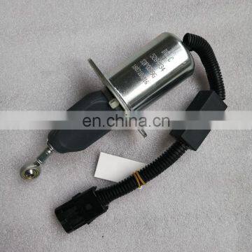 high performance Excavator Diesel Engine Stop Solenoid 24V Fuel Shutoff Valve 5365990 5284434 ISBe 6BT5.9 Fuel Pump Solenoid