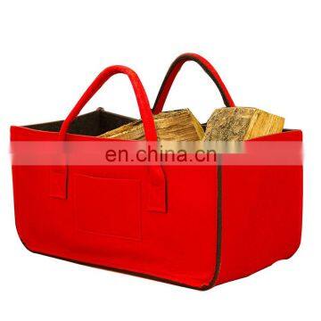 Durable Felt Home Storage Basket Firewood Log Basket photo-6