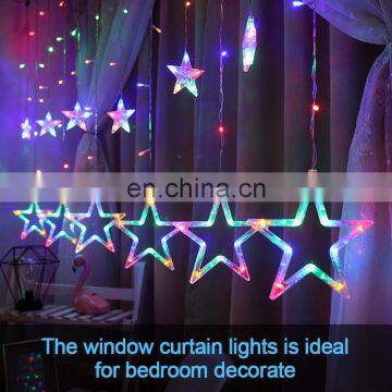 Christmas Led String Lights Star on Window Curtain Indoor Tree Decoration Halloween Wedding Light photo-3