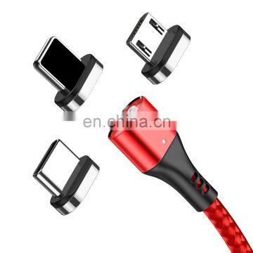 2020 Amazon Popular Micro USB Cable Mobile Phone Type-C IOS and 5V 3A Fast Charging USB Nylon Data Cable Transferring Charger photo-5