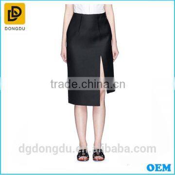 Elegant Lady Casual 2016 Sexy Custom Wool Silk Skirt