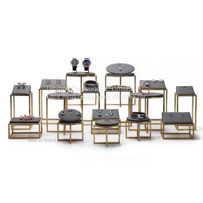 OEM Shop Luxury Counters Tabletop Metal Watch Jewelry Necklace Bracelet Hand Chain Display Stand Set Factory photo-2