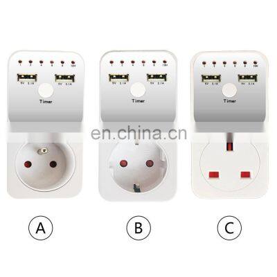 USB Countdown Timer Smart Time Setting Switch Timer Control Socket Smart Home Wall Table USB Charger Adapter Plug For Indoor Use photo-2