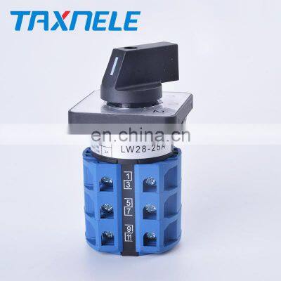 Changeover Switch LW28-25A 380v Universal Changeover Combination Switch 3 Position 3 Knots Button Cam Switch photo-5