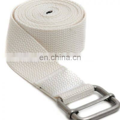 Yoga cotton Belt, Exercise Strap with metallic buckles Indian manufacturer