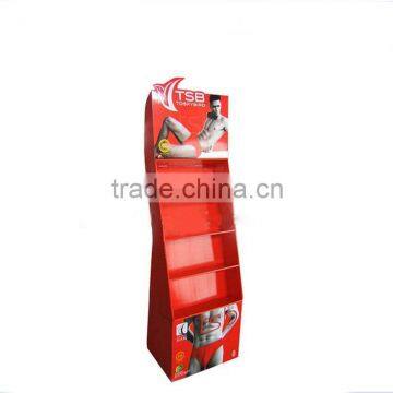 Recyclable retail Corrugated advertising cardboard underwear display rack