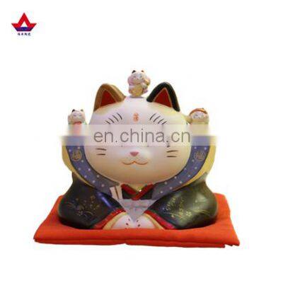 Japanese pharmacist kiln seven lucky gods lucky cats handmade ceramic handicrafts ornaments lucky cat