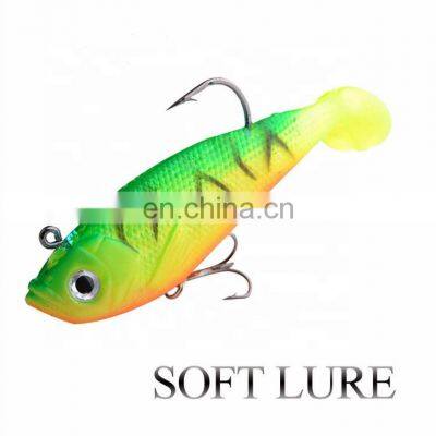 8cm 10cm 12cm 14cm Fishing Lure Plastic Soft Lure With Lead Jig Hook and Treble Hook photo-2