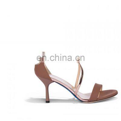 Double Ankle Strap Design Women Heels Sandals Shoes photo-2