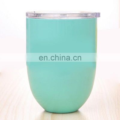 Hot Selling Egg Shape Stainless Steel Wine Tumbler with Custom Logo