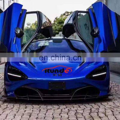 Runde TOPCA Style Carbon Fiber And Fiberglass Material Bumper Engine Hood Body Kits For 2017-2019 Mclaren 720s Upgrade