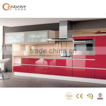 Foshan wholesale customed wood textured kitchen cabinet, lacquer kitchen cabinet