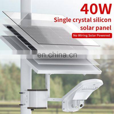 3G 4G SIM Card Floodlight HD 1080P Security IP Camera 2MP Outdoor PTZ CCTV Surveillance Cam 40W 20A Battery Solar Panel CamHi photo-3