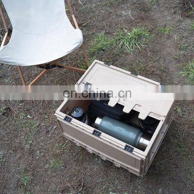 60L Large Capacity Camping Folding Box Multi-function Storage Container Plastic Storage Box Food Container photo-2