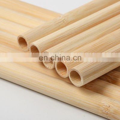 Natural Reusable Eco-friendly Custom Logo Drinking Straws Biodegradable Organic Bamboo Straws With Best Quality