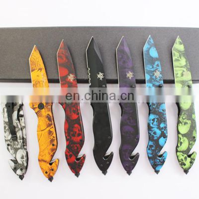 8.5 Inch Series Glass Breaker Stainless Steel Outdoor Survival Pocket Knife