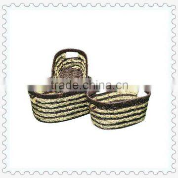 2013 woven natural home decorative wire mesh storage baskets