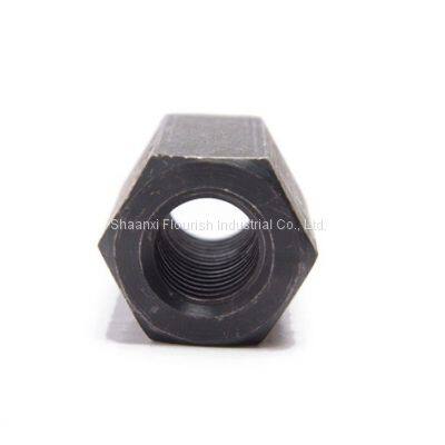 Black Zinc Plated Hexagon Lock Nut , Carbon Steel Hexagon Coupling Nuts photo-2