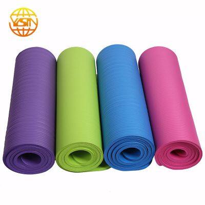 Eco Friendly Large Yoga Mat gray NBR pilates Travel Fitness Non Slip Yoga Mat price