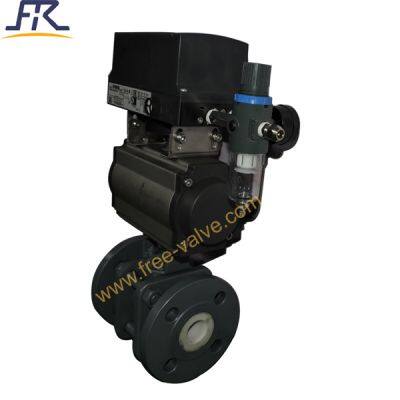 Pneumatic O Type Ceramic Lined Ball Valve FRQ641TC photo-2