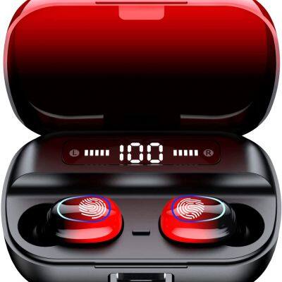 TWS Bluetooth Wireless Earphones Noise Reduction Headphone 9D Stereo Sports Bass Waterproof ear Earbuds Headsets
