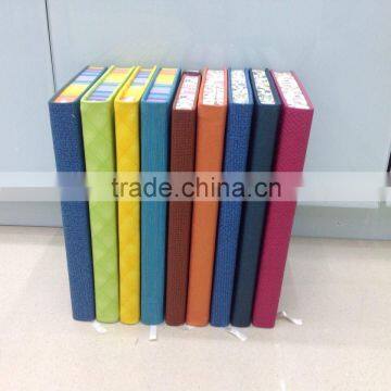 Color edge notebook with PU leather cover