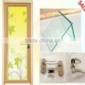 Aluminum sliding door with toughened glass